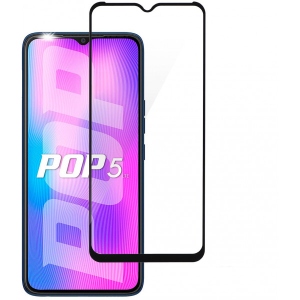 Захисне скло для смартфону 2E Tecno POP 5 LTE (BD4a) 2.5D FCFG 1 Pack Black Border (2E-TC-P5-LTE-SMFCFG-BB)