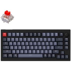 Клавіатура бездротова Keychron V1 QMK Gateron G PRO Red Hot-Swap RGB Knob Carbon Black