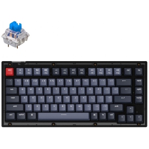 Клавіатура бездротова Keychron V1 QMK Gateron G PRO Blue Hot-Swap RGB Frosted Black