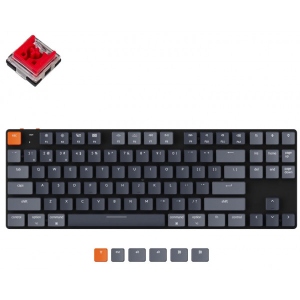 Клавіатура бездротова Keychron K1SE Optical Red White Led Hot-Swap WL UA Black