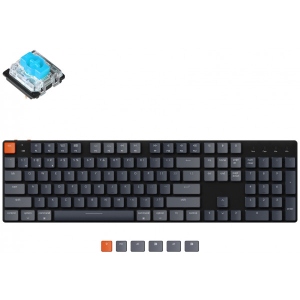 Клавіатура бездротова Keychron K5SE Gateron Blue White Led WL UA Black