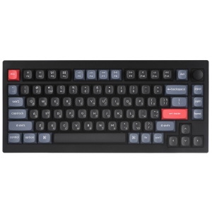 Клавіатура дротова Keychron V1 84 Key QMK Gateron G PRO Brown Hot-Swap RGB Carbon Black
