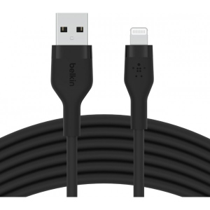 Кабель синхронізації даних Belkin USB-A - Lightning 3 м Black (CAA008BT3MBK)