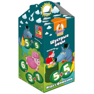 Настільна гра карткова (5-7 років) Vladi Toys Спритні вівці. Хапай 10-ку! Рус. (VT8033-01)
