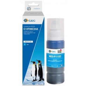 Чорнило G&G Epson L15150/15160 Cyan pigm (G&G-C13T06C24A)