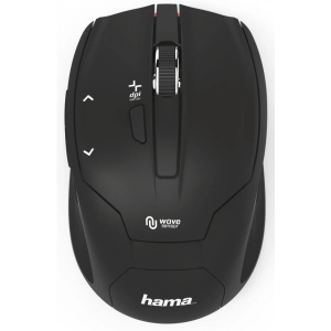 Миша бездротова Hama Milano WL Black