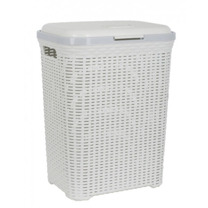 Кошик для білизни VIOLET HOUSE 0726 Роттанг White 55 л