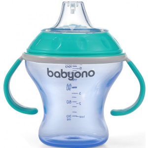 Поїльник-непроливайка дитячий BabyOno Natural nursing 180 мл (3+) М'ятний (1456/01)