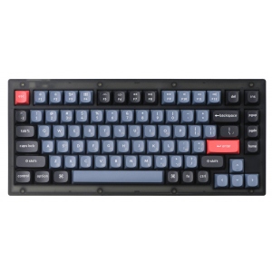 Клавіатура дротова Keychron V1 84 Key QMK Gateron G PRO Brown Hot-Swap RGB Frosted Black (V1A3_KEYCHRON)
