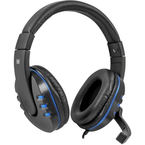 Гарнітура дротова ігрова Defender Warhead G-160 Black/Blue (64118)