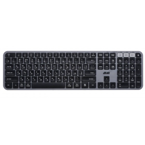 Клавіатура бездротова 2E KS240 WL BT Gray (2E-KS240WG)