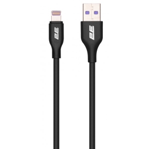 Кабель синхронізації даних 2E USB-A - Lightning Glow 1 m Black (2E-CCAL-BL)