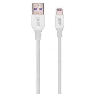 Кабель синхронізації даних 2E USB-A - Lightning Glow 1 m White (2E-CCAL-WH)
