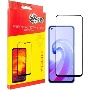 Захисне скло для смартфону DENGOS for Oppo A76 Black Full Glue (TGFG-222)
