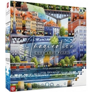 Пазли картонні (8 +) Good Loot Imagination: Tytus Brzozowski Warsaw Bridges 1000 шт. (5908305239666)