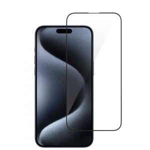 Захисне скло для смартфону 2E for Apple iPhone 15Pro Max(6.7), 2.5D FCFG (2E-IP-15PM-6.7-SMFCFG-BB)