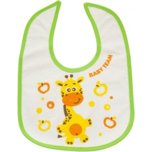Нагрудник тканинний Baby Team на липучці (6502_жираф)