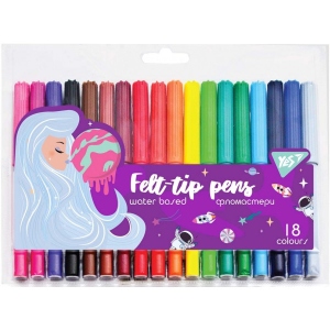 Фломастери YES 18 кол. Cosmic girl (650488)