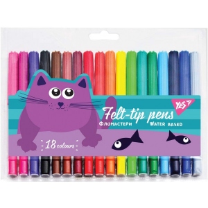 Фломастери YES 18 кол. Kittycon (650489)
