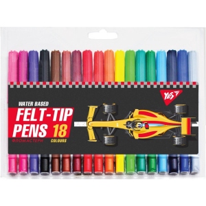 Фломастери YES 18 кол. Race legend (650494)