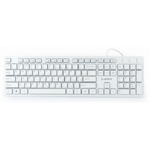 Клавіатура дротова Gembird KB-MCH-03-W-UA White USB офіційний магазин