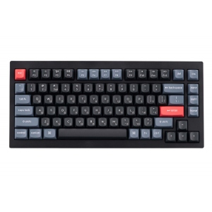 Клавіатура дротова Keychron V1 QMK Gateron G PRO Red Hot-Swap RGB Knob Carbon Black