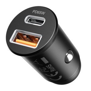 Автомобільний зарядний пристрій Proove Tiny Power Pro 65W (USB + Type-C) Black