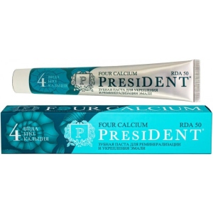 Зубна паста PresiDENT FOUR CALCIUM чотири кальцію 75г