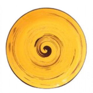 Тарілка десертна Wilmax Spiral Yellow 20.5 см (WL-669412 / A)