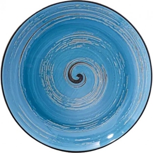 Тарілка супова Wilmax Spiral Blue 25.5 см (WL-669627 / A)