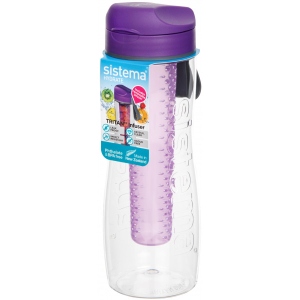 Пляшка для води Sistema 0,8 л Purple с диффузором (660-4)
