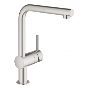 Кухонний змішувач Grohe Accent Ohm L Pull Суперсталь (30436DC0)