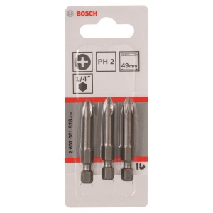 Біта для викрутки Bosch Extra-Hart PH2 49 мм 3 шт. (2.607.001.528)