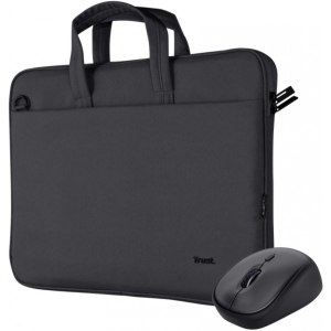 Сумка для ноутбуку Trust Bologna Bag & Mouse Set - Black (24988)