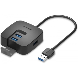 Хаб USB Vention USB 3.0 4хUSB 3.0 Black 1.0 м (CHBBF)