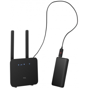 Модем 4G TCL LINKHUB 4G LTE Wi-Fi (HH42CV2)+Powerbank 15000мАгод+USB кабель 5V-12V (688130251228)
