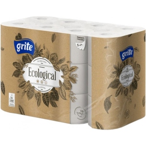 Туалетний папір Grite Ecological Plius 3 шари 24 рулона (4770023350265) інтернет-магазин