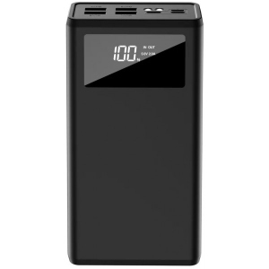 Батарея мобільна універсальна XO 40000 mAh Black (PR124)