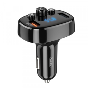 Автомобільний зарядний пристрій XO XO-BCC03 car charger 18W Bluetooth+QC3.0 Quick Charger Black (6920680877348)