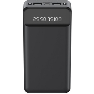 Батарея мобільна XO 30000mAh Black (PR164)