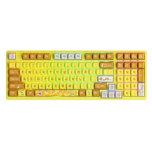 Клавіатура дротова Akko 3098S Sponge Bob CS Starfish, USB-A, Hot-swappable, EN/UKR, RGB Yellow (6925758613897)