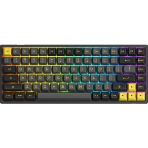 Клавіатура бездротова ігрова Akko 3084B Plus Black&Gold Jelly Purple Switches RGB (6925758617208)