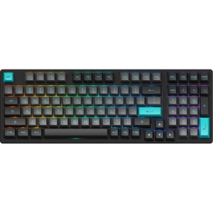 Клавіатура бездротова ігрова Akko 3098N Black&Cyan TTC Honey Switch RGB (6925758618304) купити в Києві