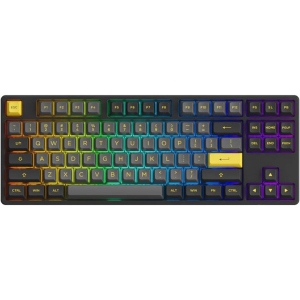 Клавіатура бездротова ігрова Akko 5087B Plus Black & Gold Jelly Pink Switches RGB