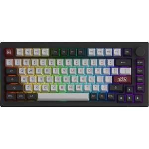 Клавіатура бездротова ігрова Akko 5075B Plus Dracula V3 Cream Yellow RGB (6925758622424)