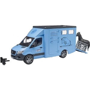 Автотранспорт BRUDER MB Sprinter для первезення тварин з конем (40561)