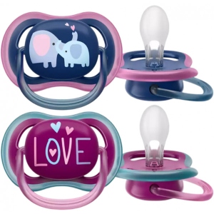 Ортодонтична пустушка Philips Avent Ultra Air, 18+ міс., 2 шт. (SCF349/22)