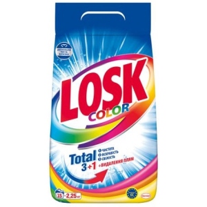 Пральний порошок Losk авт. д/кольорових речей 2,25кг, 15 циклів