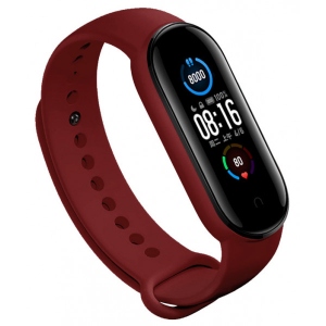 Ремінець для фітнес-браслету BeCover for Xiaomi Mi Smart Band 5 Burgundy Red (705063)