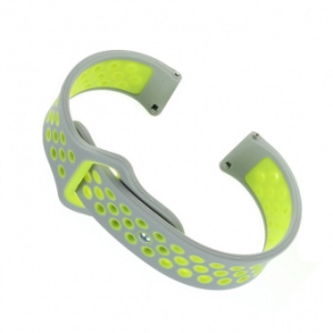 Ремінець для смарт-годинника BeCover Nike Style for Samsung Galaxy Watch 46mm/Watch 3 45mm/Gear S3 Classic/Gear S3 Frontier Grey-Green (705789)
